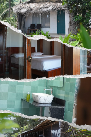 Save and share this stay for your peacefull getaway in Gokarna